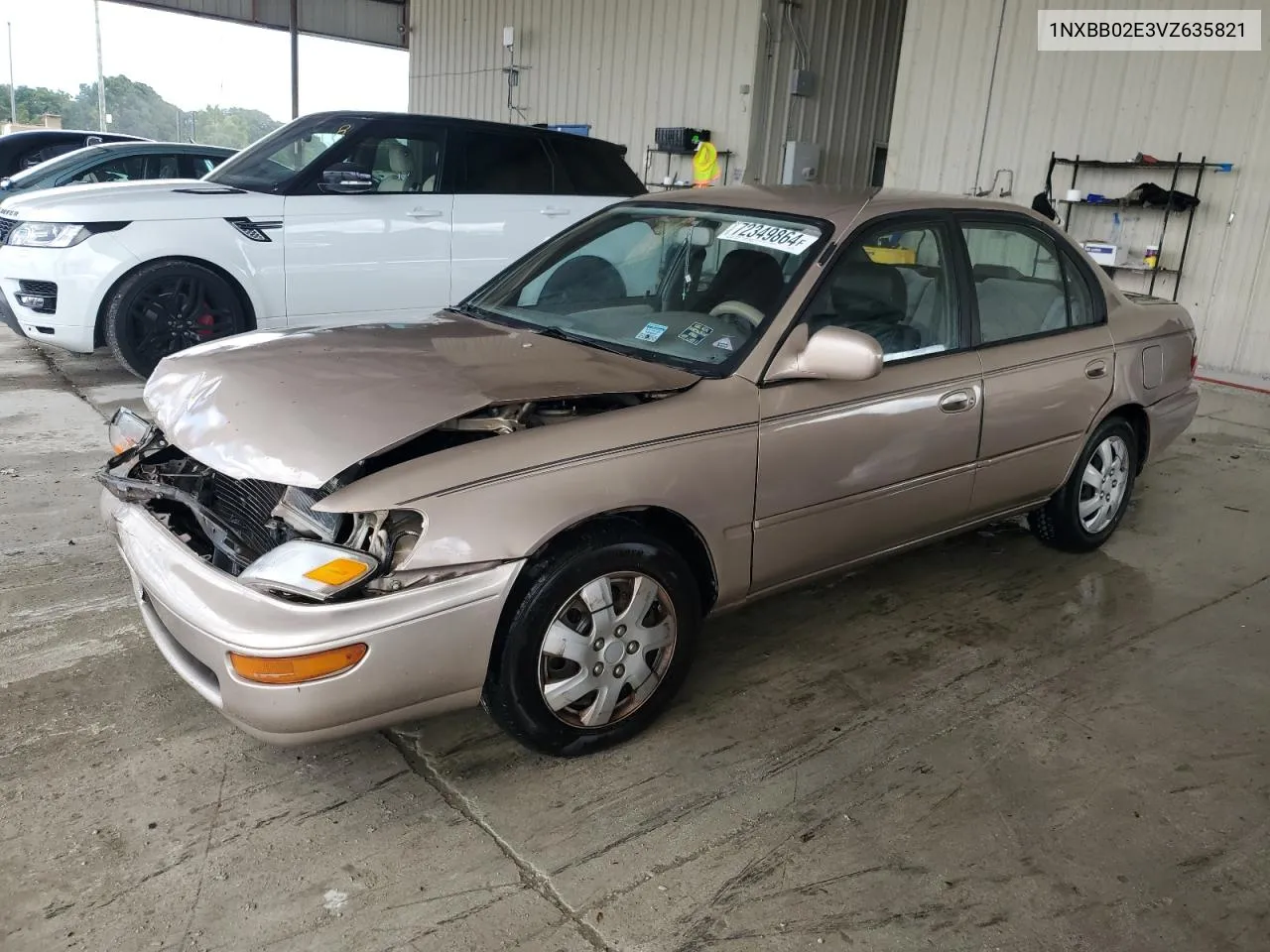 1997 Toyota Corolla Dx VIN: 1NXBB02E3VZ635821 Lot: 72349864