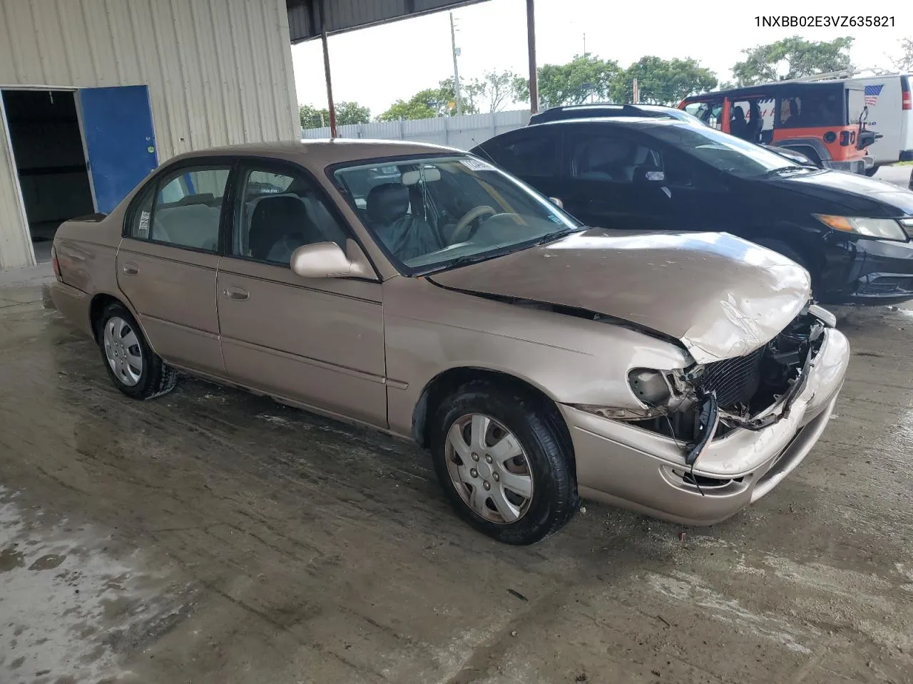 1997 Toyota Corolla Dx VIN: 1NXBB02E3VZ635821 Lot: 72349864