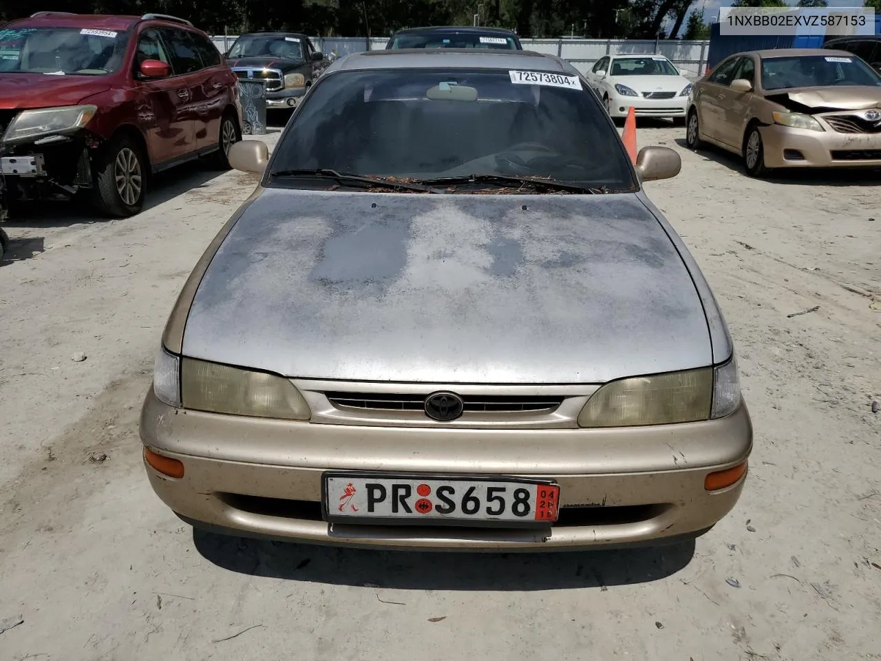 1997 Toyota Corolla Dx VIN: 1NXBB02EXVZ587153 Lot: 72573804