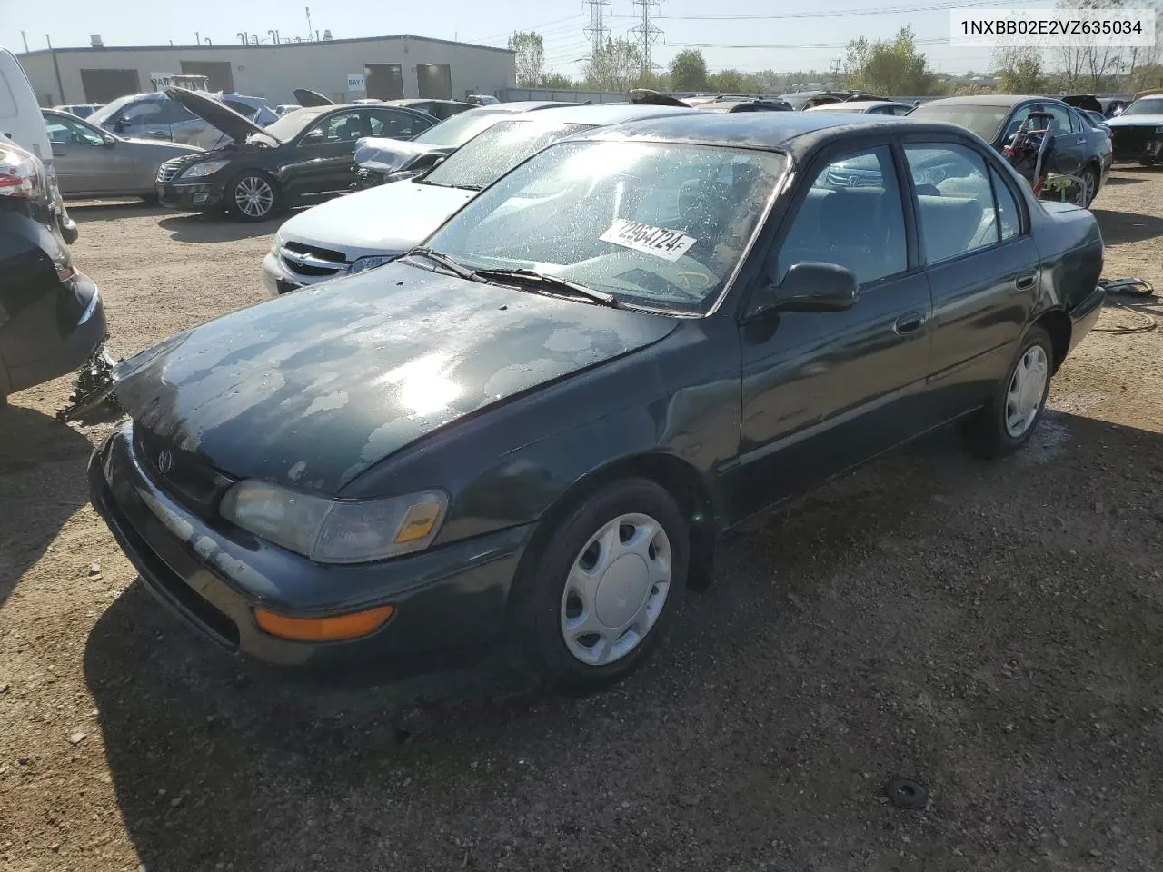 1997 Toyota Corolla Dx VIN: 1NXBB02E2VZ635034 Lot: 72964724