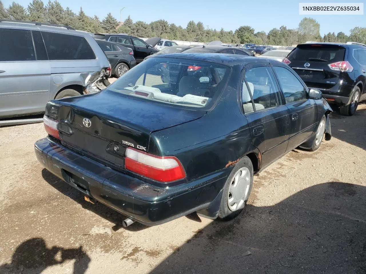 1997 Toyota Corolla Dx VIN: 1NXBB02E2VZ635034 Lot: 72964724