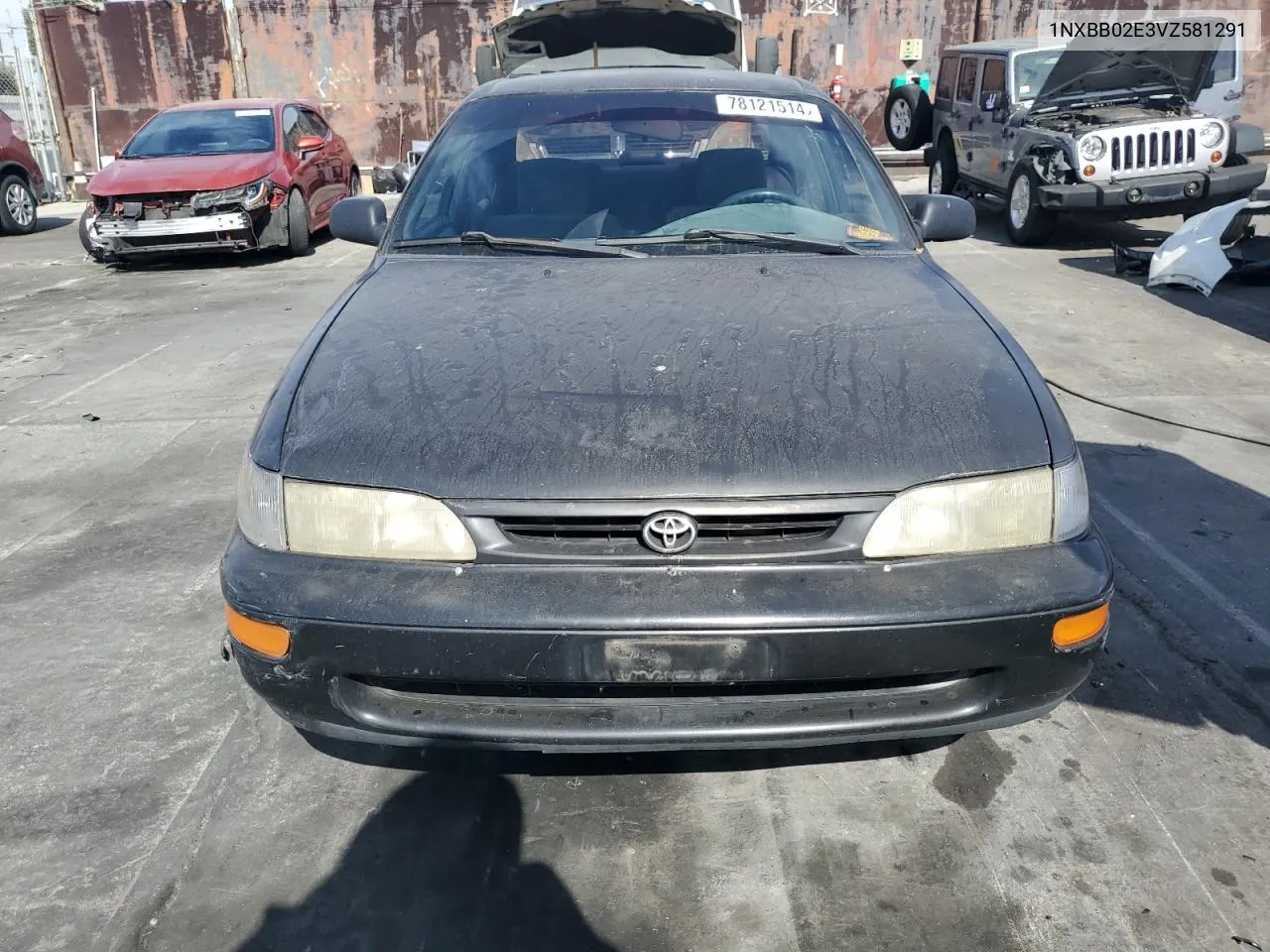 1997 Toyota Corolla Dx VIN: 1NXBB02E3VZ581291 Lot: 78121514