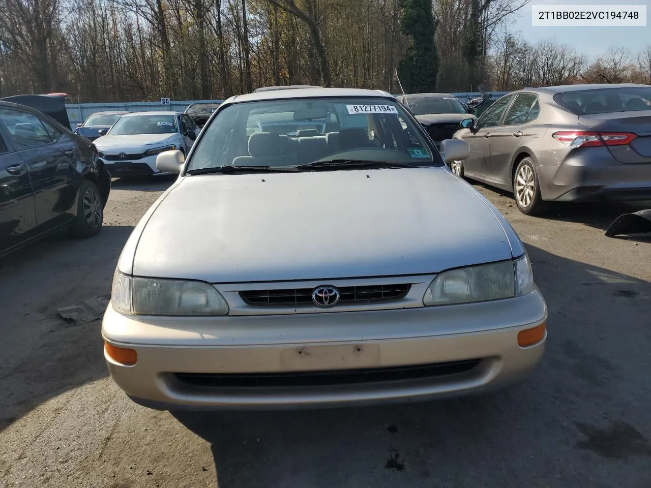 1997 Toyota Corolla Dx VIN: 2T1BB02E2VC194748 Lot: 81277194