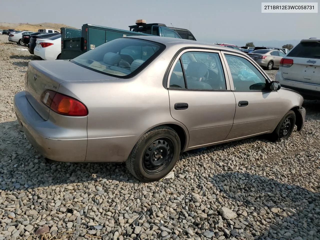 1998 Toyota Corolla Ve VIN: 2T1BR12E3WC058731 Lot: 71006214