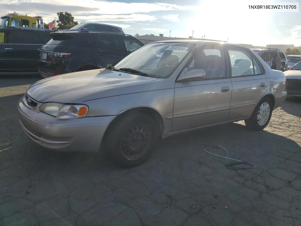 1998 Toyota Corolla Ve VIN: 1NXBR18E3WZ110705 Lot: 78532924