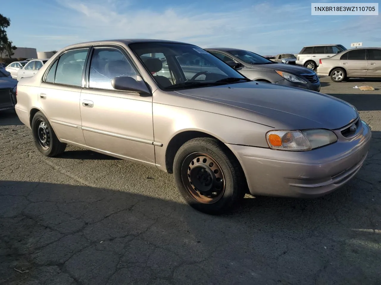 1998 Toyota Corolla Ve VIN: 1NXBR18E3WZ110705 Lot: 78532924