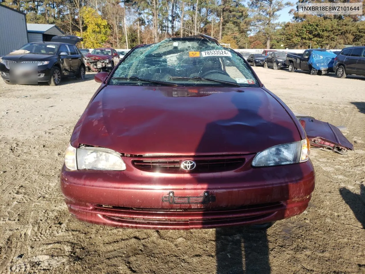 1998 Toyota Corolla Ve VIN: 1NXBR18E8WZ101644 Lot: 78533524