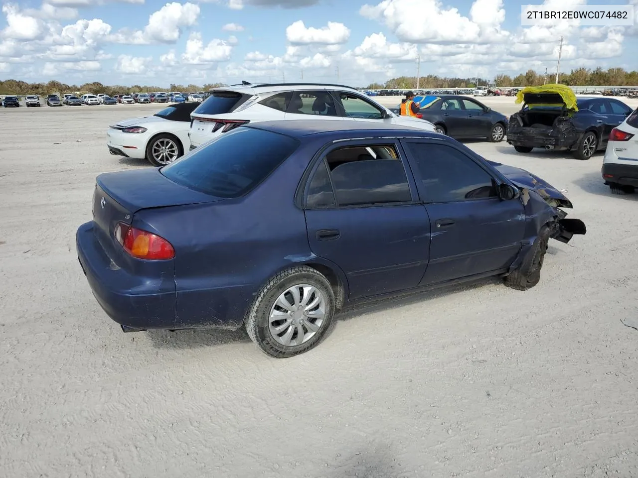 1998 Toyota Corolla Ve VIN: 2T1BR12E0WC074482 Lot: 79069184