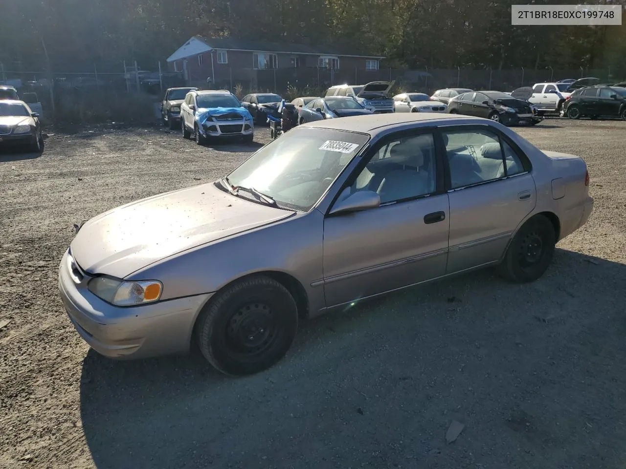 1999 Toyota Corolla Ve VIN: 2T1BR18E0XC199748 Lot: 78835044