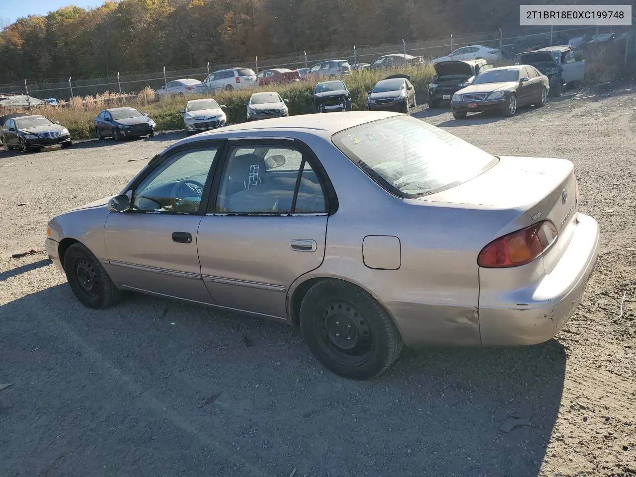 1999 Toyota Corolla Ve VIN: 2T1BR18E0XC199748 Lot: 78835044