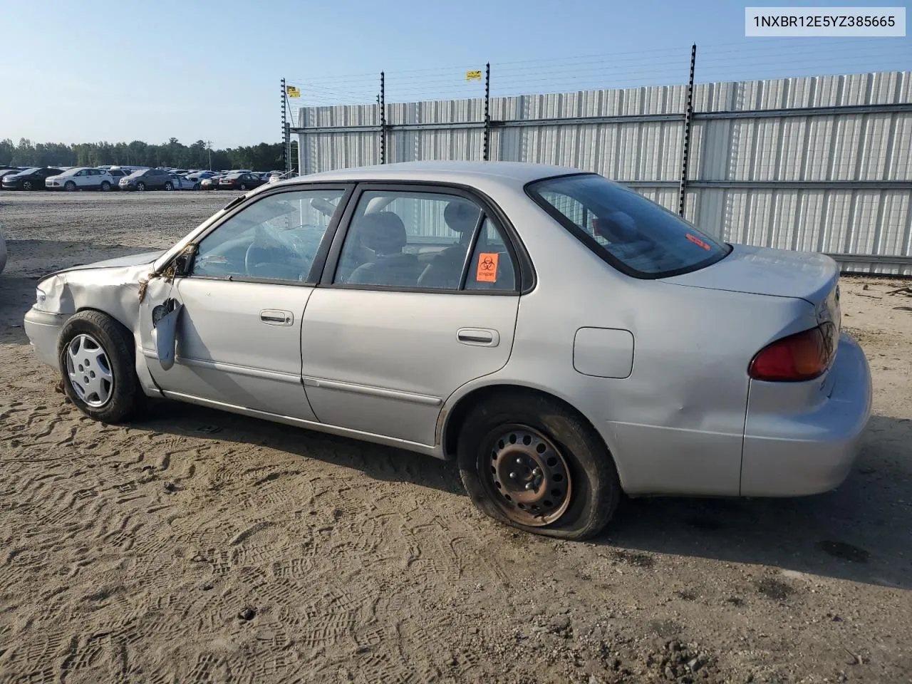 2000 Toyota Corolla Ve VIN: 1NXBR12E5YZ385665 Lot: 68251094