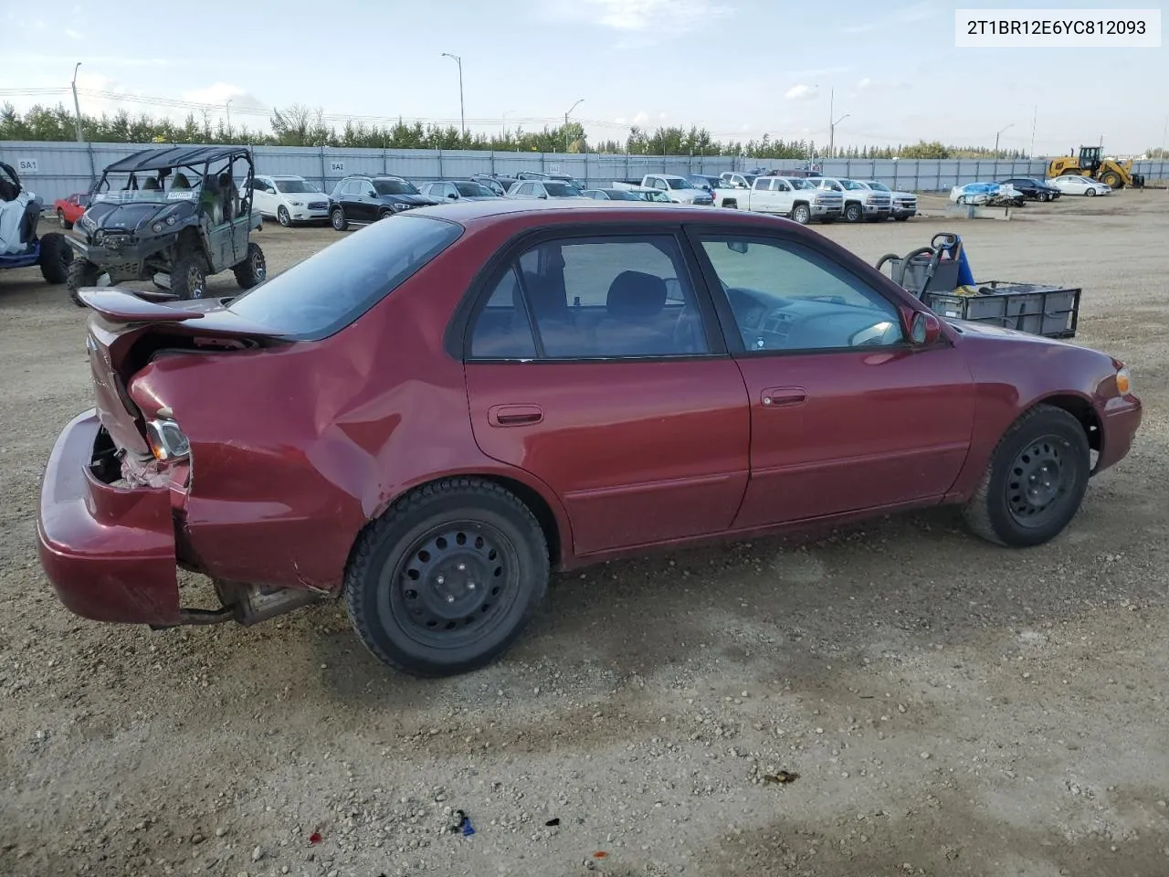 2000 Toyota Corolla Ve VIN: 2T1BR12E6YC812093 Lot: 71491334