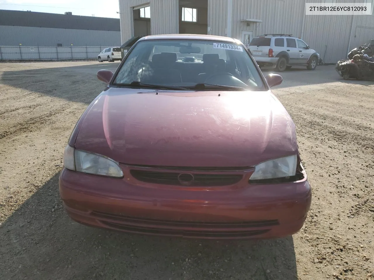 2000 Toyota Corolla Ve VIN: 2T1BR12E6YC812093 Lot: 71491334