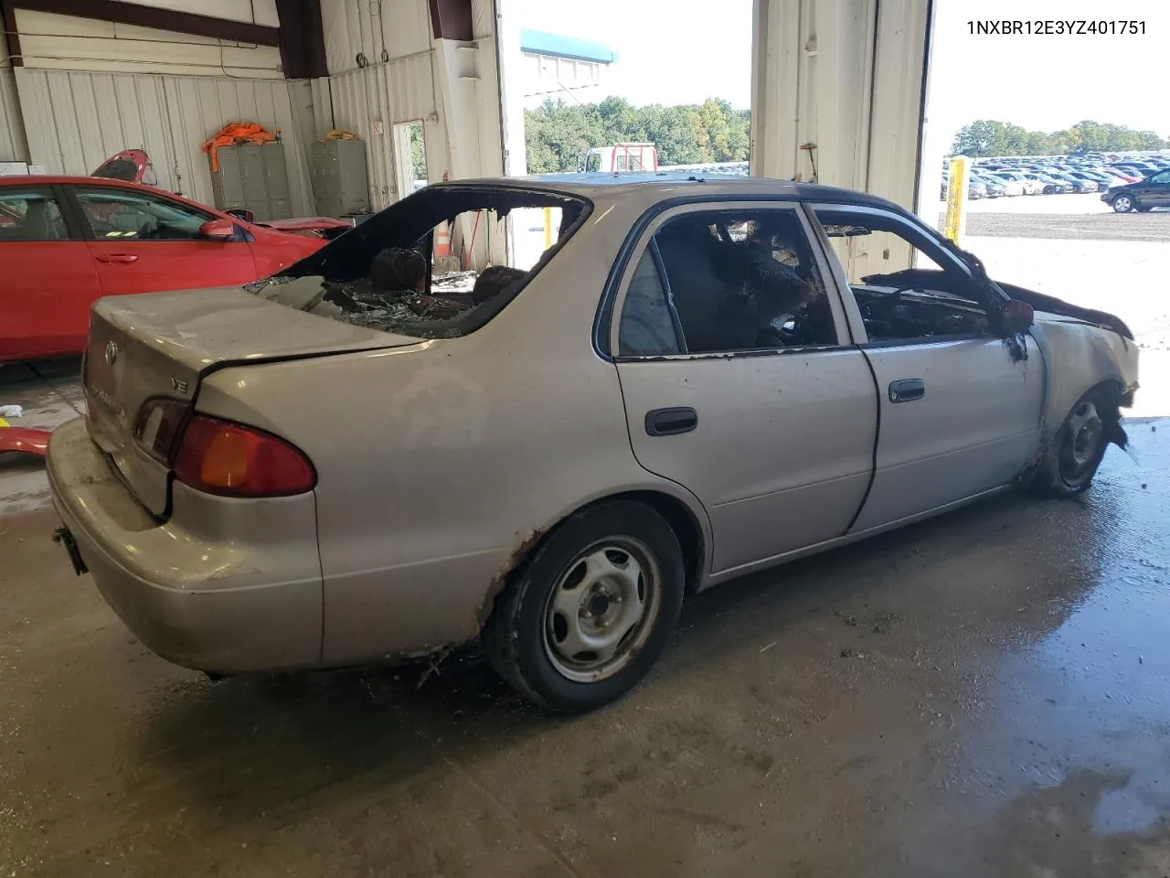 2000 Toyota Corolla Ve VIN: 1NXBR12E3YZ401751 Lot: 73128524