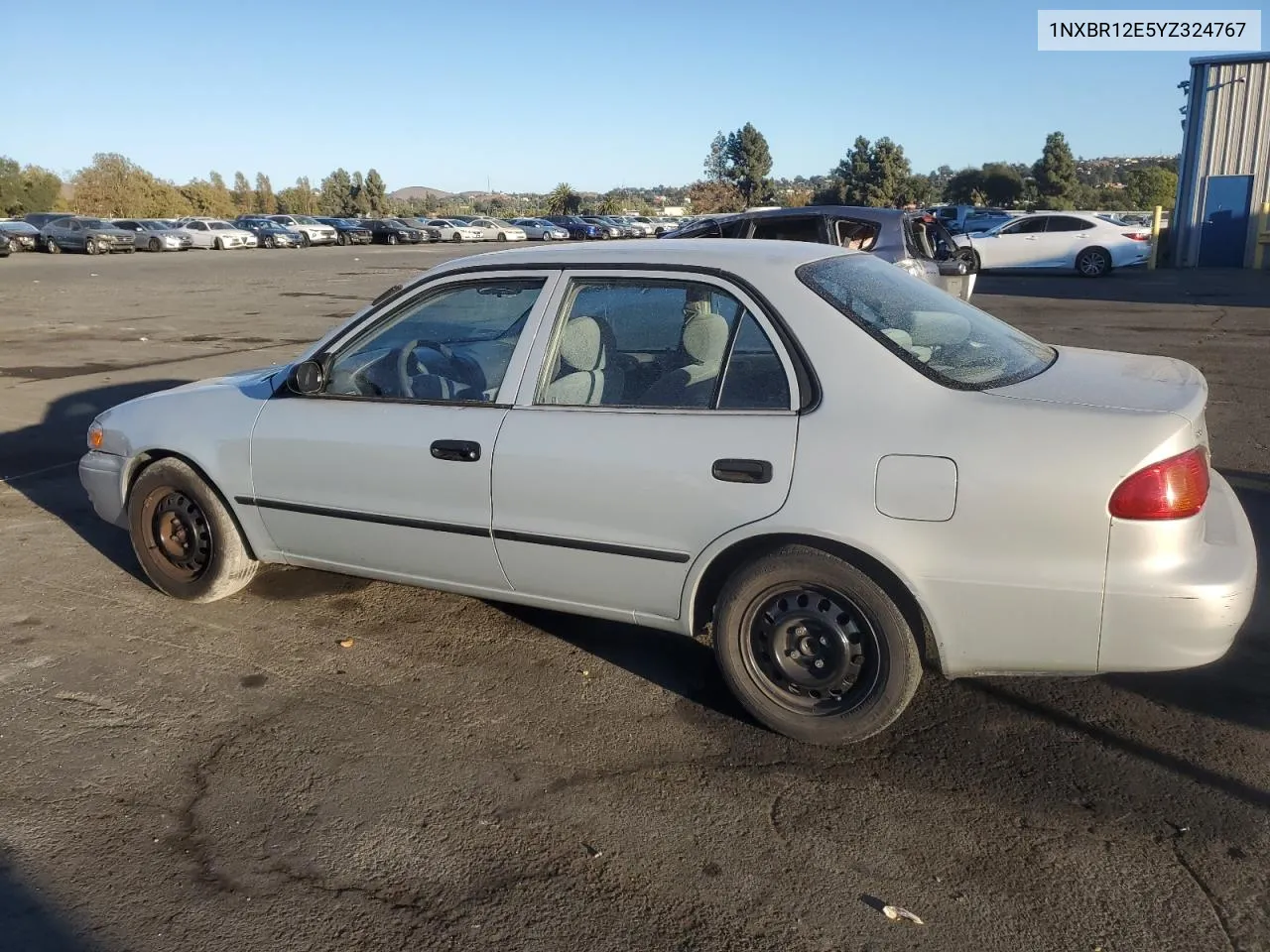 2000 Toyota Corolla Ve VIN: 1NXBR12E5YZ324767 Lot: 76196704