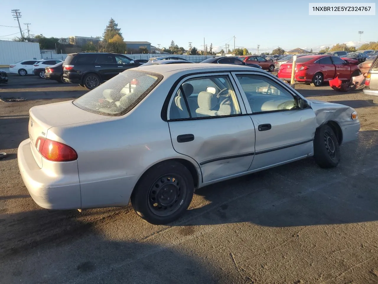 2000 Toyota Corolla Ve VIN: 1NXBR12E5YZ324767 Lot: 76196704