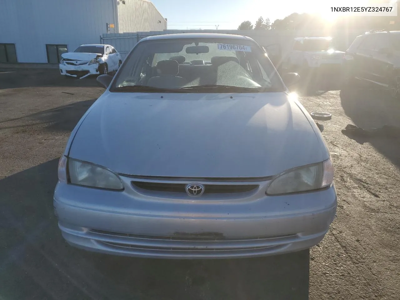 2000 Toyota Corolla Ve VIN: 1NXBR12E5YZ324767 Lot: 76196704