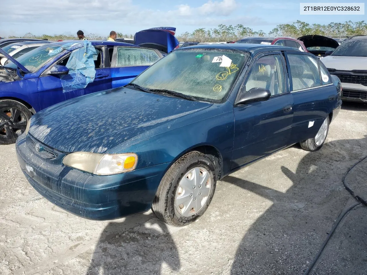 2000 Toyota Corolla Ve VIN: 2T1BR12E0YC328632 Lot: 76368344