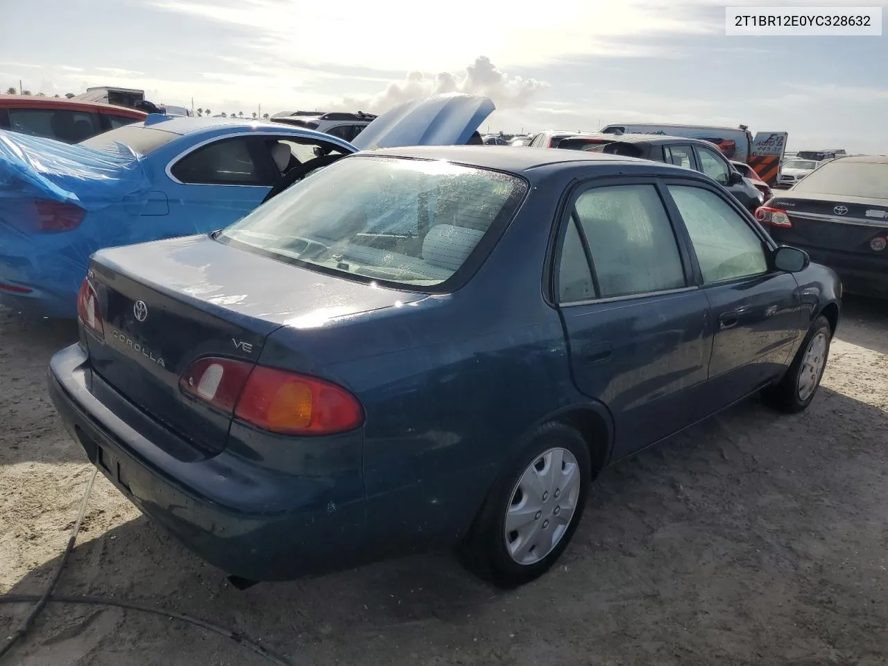 2000 Toyota Corolla Ve VIN: 2T1BR12E0YC328632 Lot: 76368344