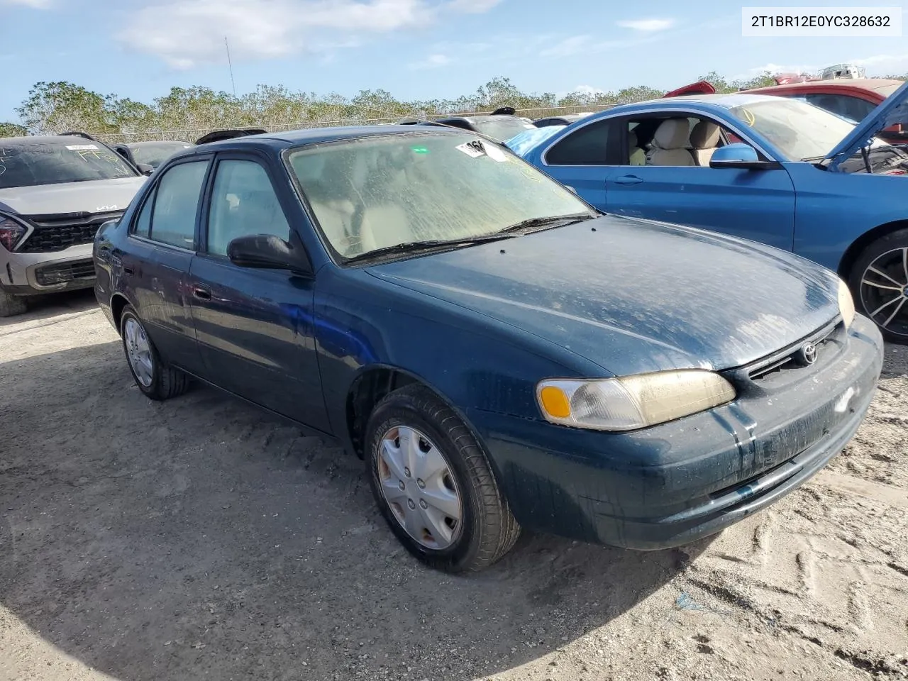 2000 Toyota Corolla Ve VIN: 2T1BR12E0YC328632 Lot: 76368344