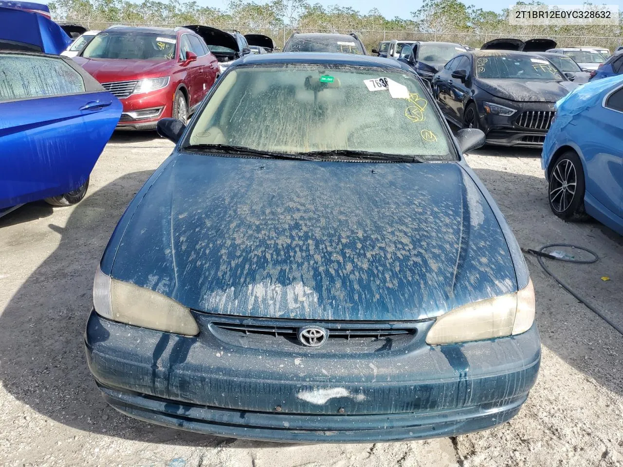 2000 Toyota Corolla Ve VIN: 2T1BR12E0YC328632 Lot: 76368344