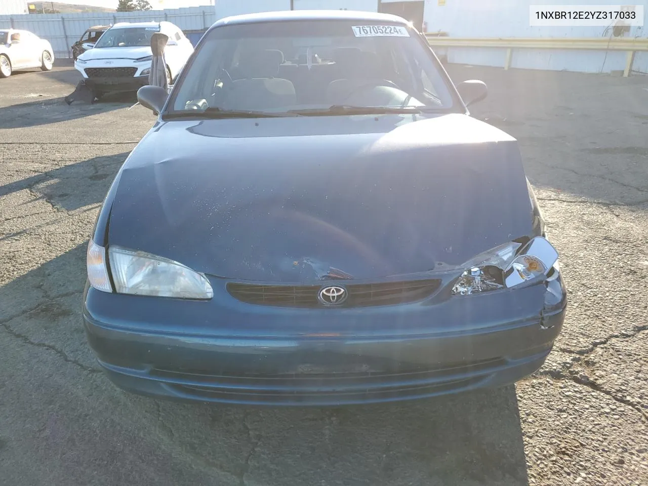 2000 Toyota Corolla Ve VIN: 1NXBR12E2YZ317033 Lot: 76705224