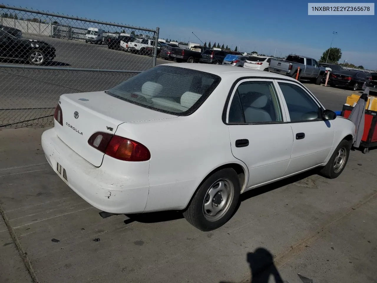 2000 Toyota Corolla Ve VIN: 1NXBR12E2YZ365678 Lot: 77003414