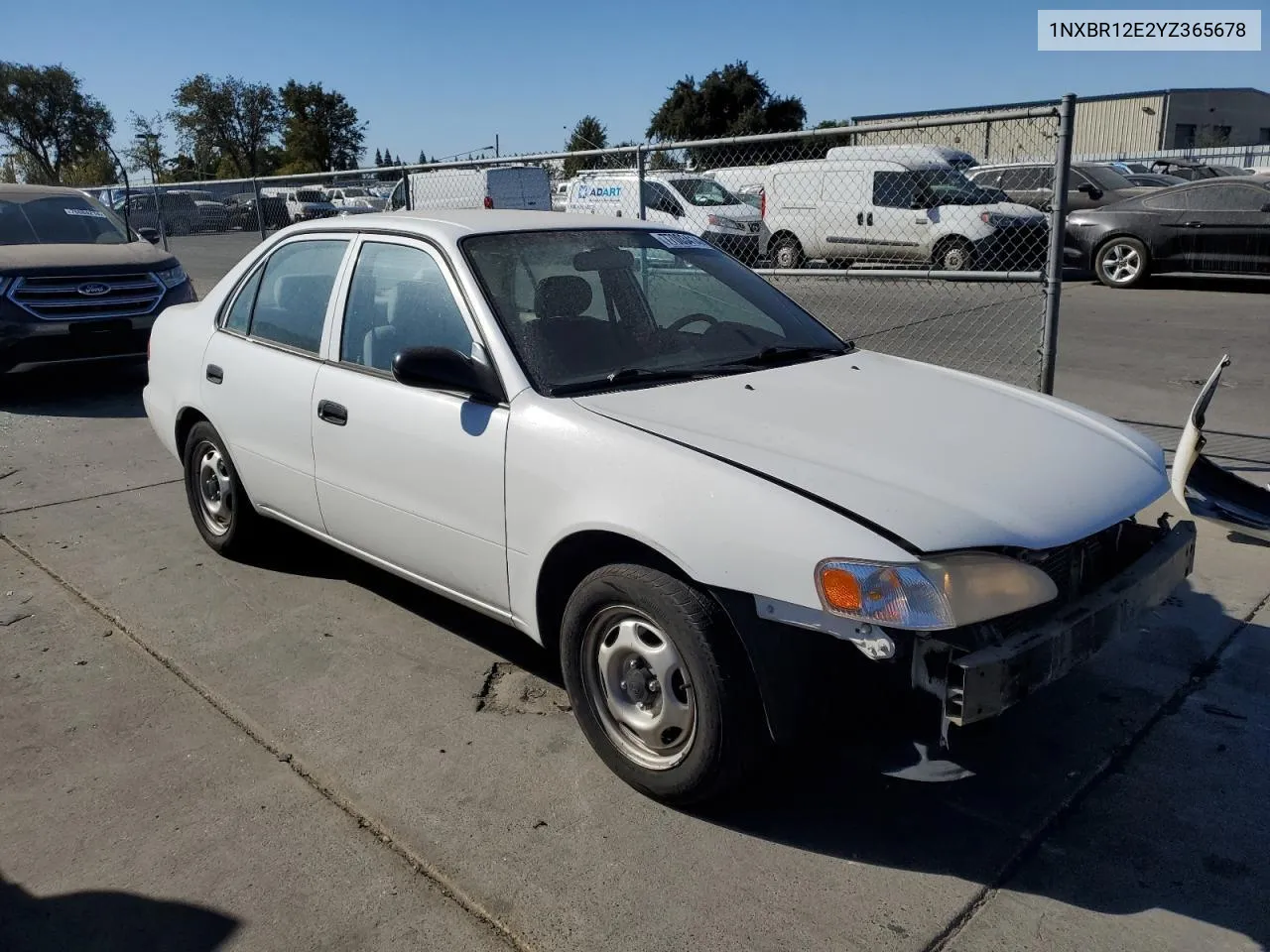 2000 Toyota Corolla Ve VIN: 1NXBR12E2YZ365678 Lot: 77003414