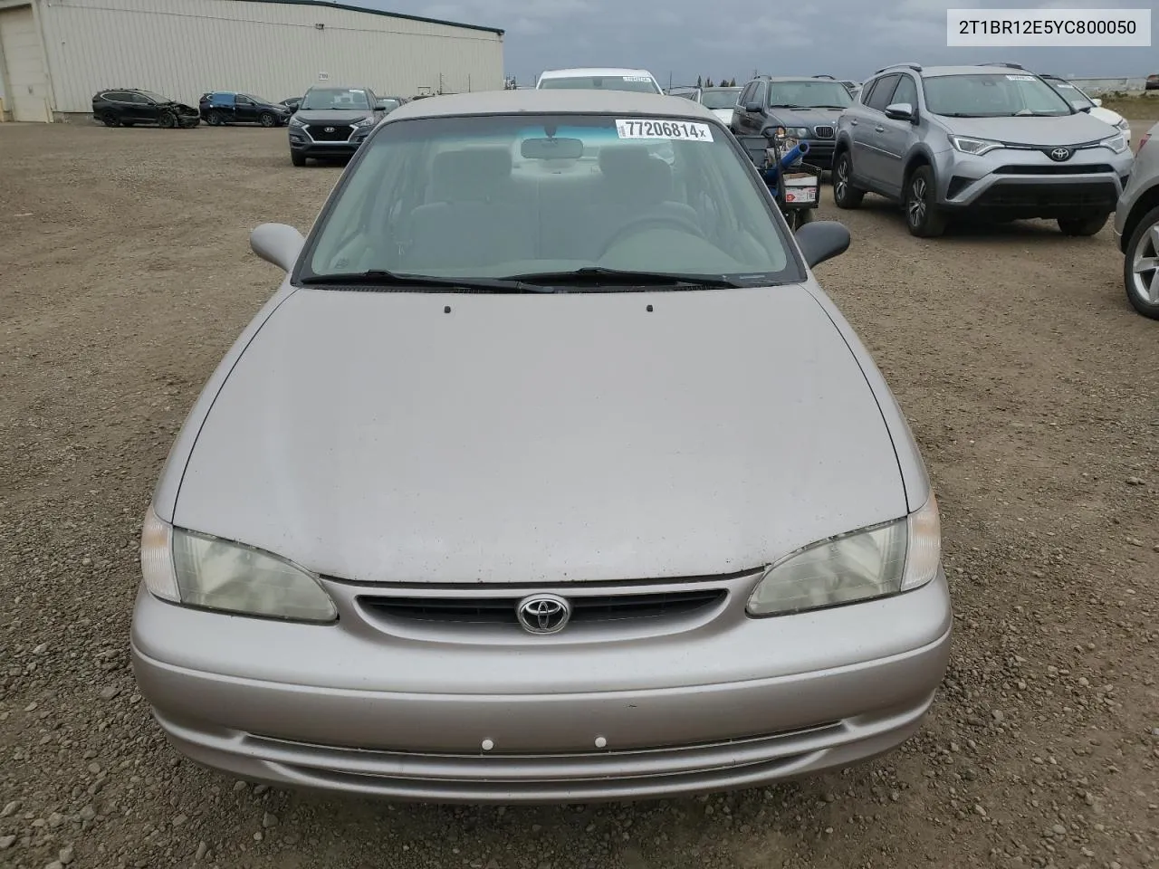 2000 Toyota Corolla Ve VIN: 2T1BR12E5YC800050 Lot: 77206814