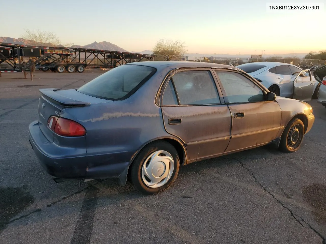 2000 Toyota Corolla Ve VIN: 1NXBR12E8YZ307901 Lot: 78101904