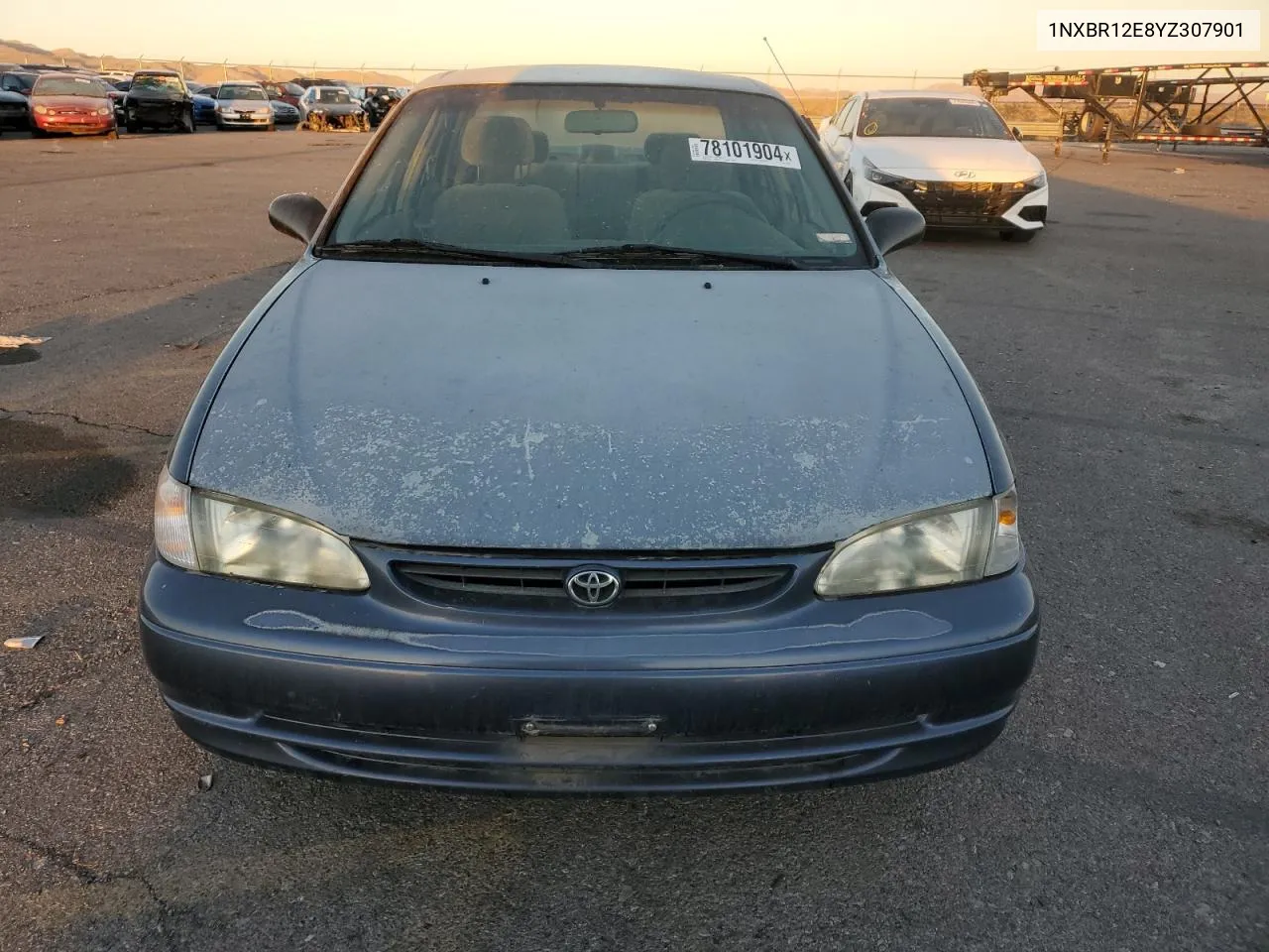 2000 Toyota Corolla Ve VIN: 1NXBR12E8YZ307901 Lot: 78101904