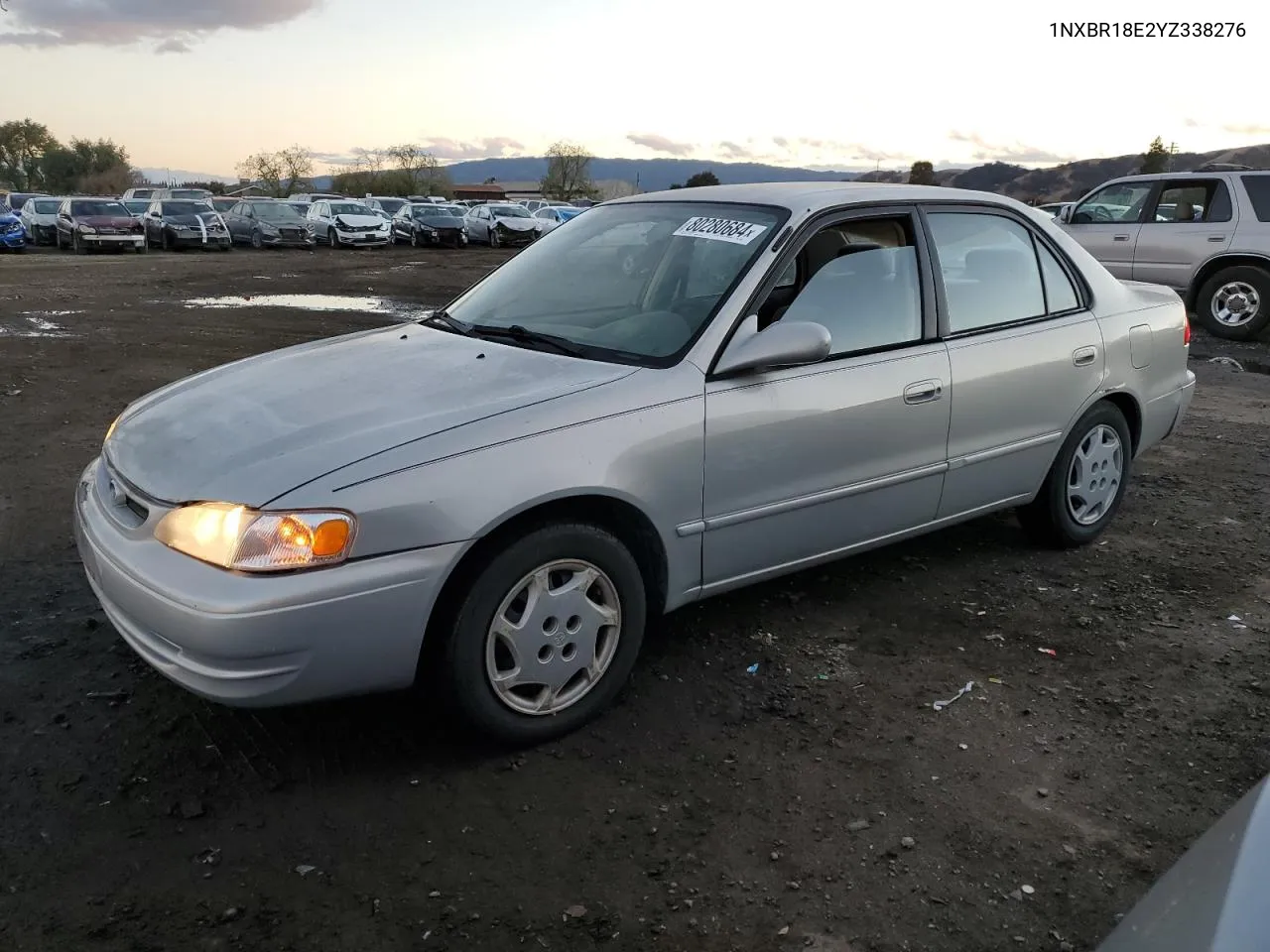 2000 Toyota Corolla Ve VIN: 1NXBR18E2YZ338276 Lot: 80280684