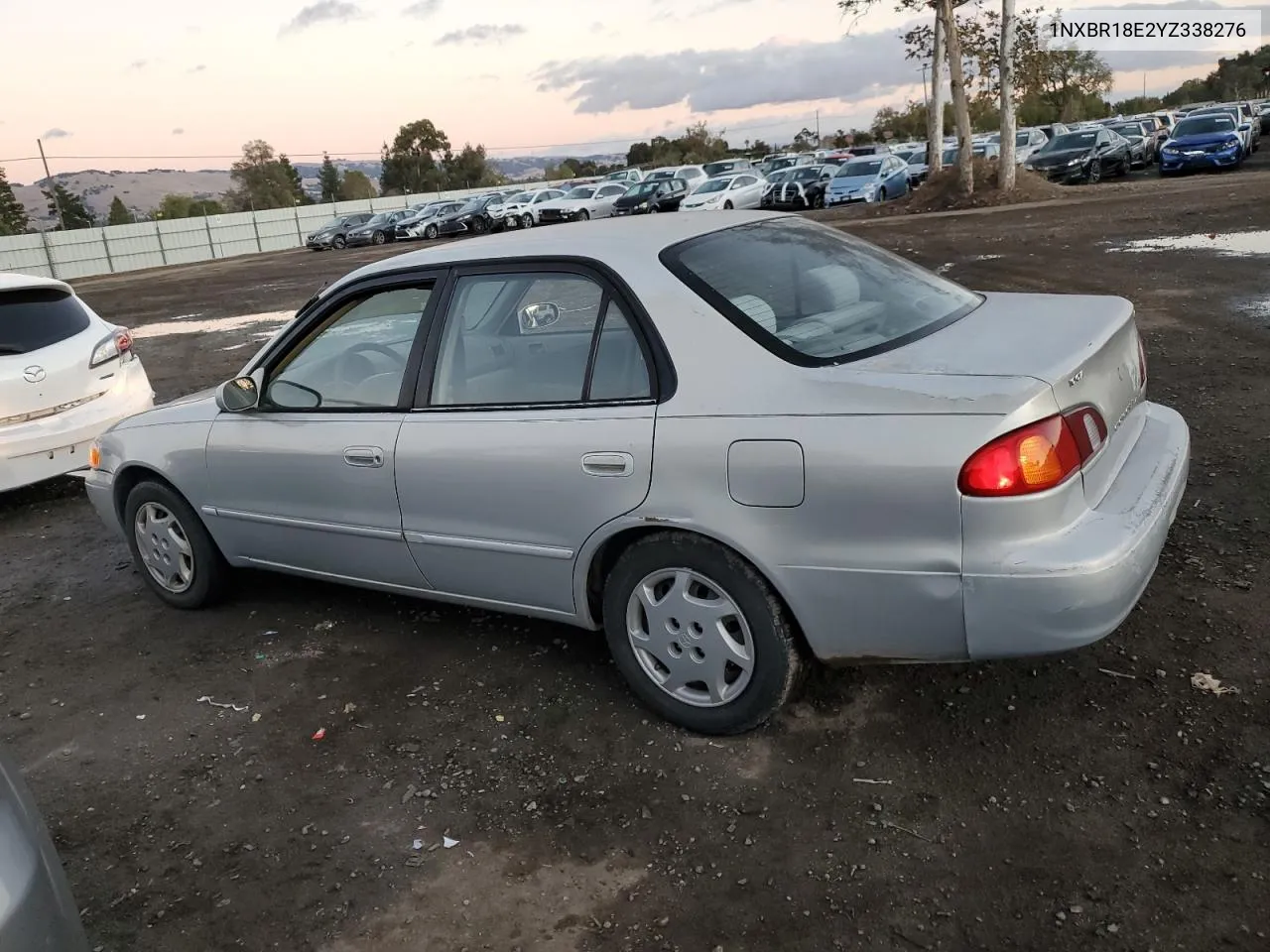 2000 Toyota Corolla Ve VIN: 1NXBR18E2YZ338276 Lot: 80280684