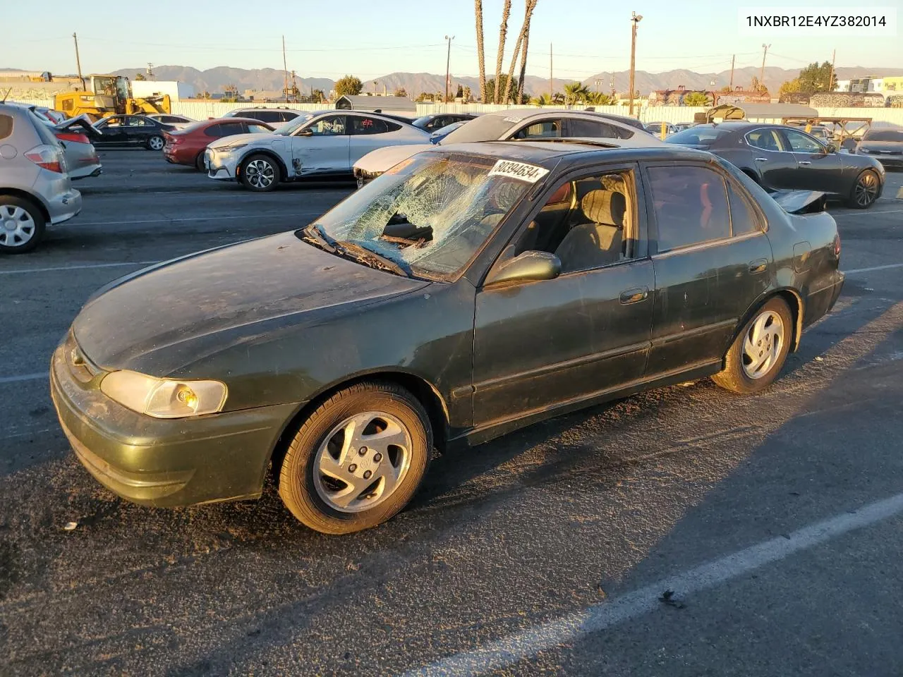 2000 Toyota Corolla Ve VIN: 1NXBR12E4YZ382014 Lot: 80394634