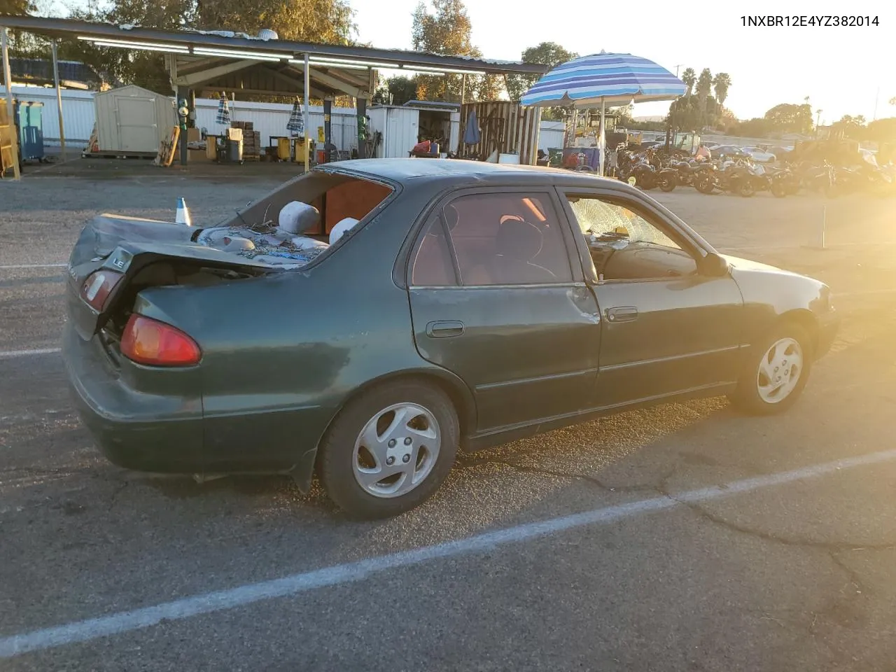 2000 Toyota Corolla Ve VIN: 1NXBR12E4YZ382014 Lot: 80394634