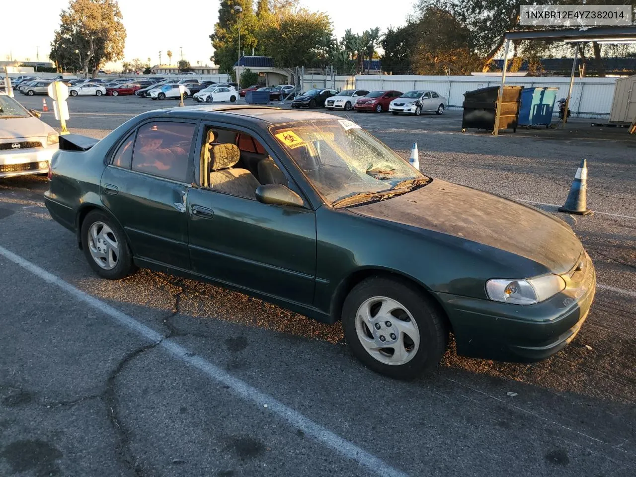 2000 Toyota Corolla Ve VIN: 1NXBR12E4YZ382014 Lot: 80394634