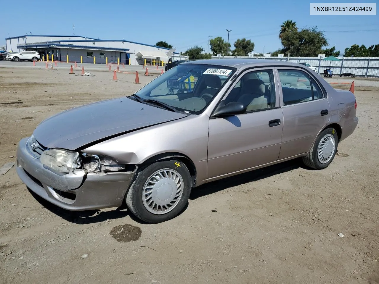 2001 Toyota Corolla Ce VIN: 1NXBR12E51Z424499 Lot: 69996154