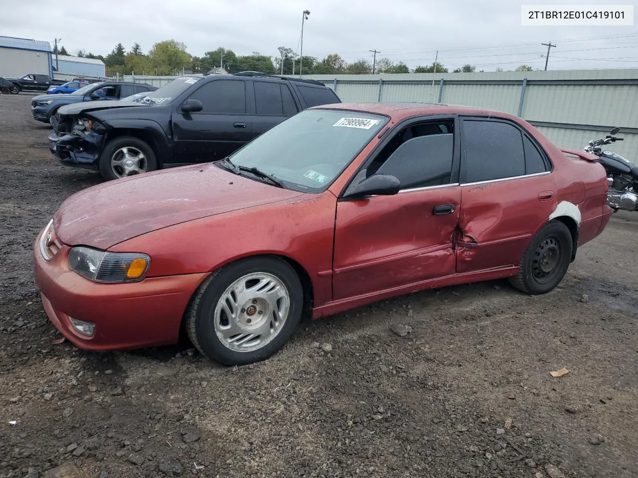 2001 Toyota Corolla Ce VIN: 2T1BR12E01C419101 Lot: 72989964