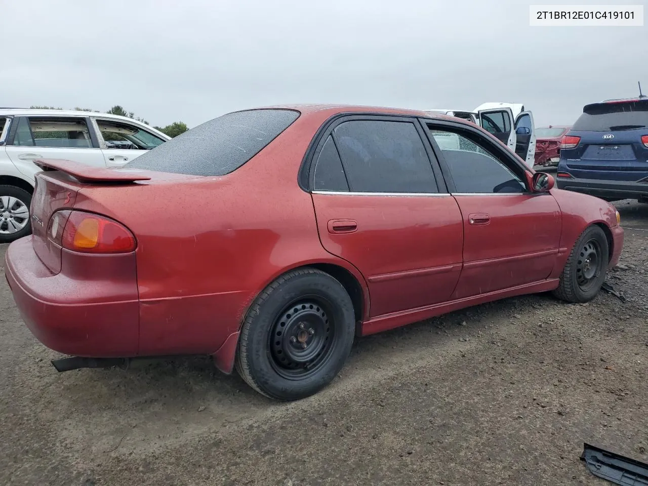 2001 Toyota Corolla Ce VIN: 2T1BR12E01C419101 Lot: 72989964