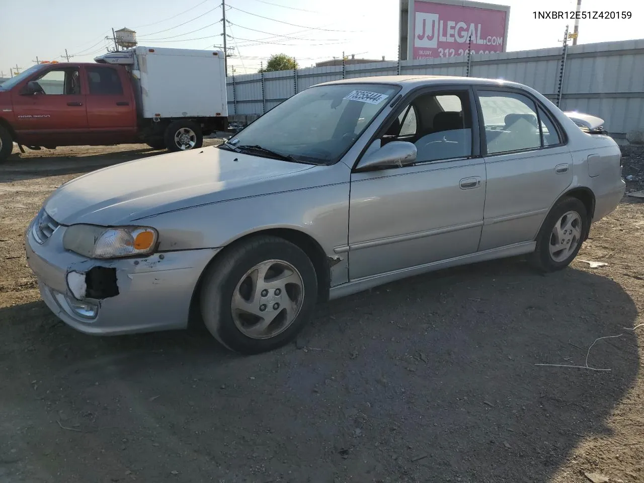 2001 Toyota Corolla Ce VIN: 1NXBR12E51Z420159 Lot: 75255444