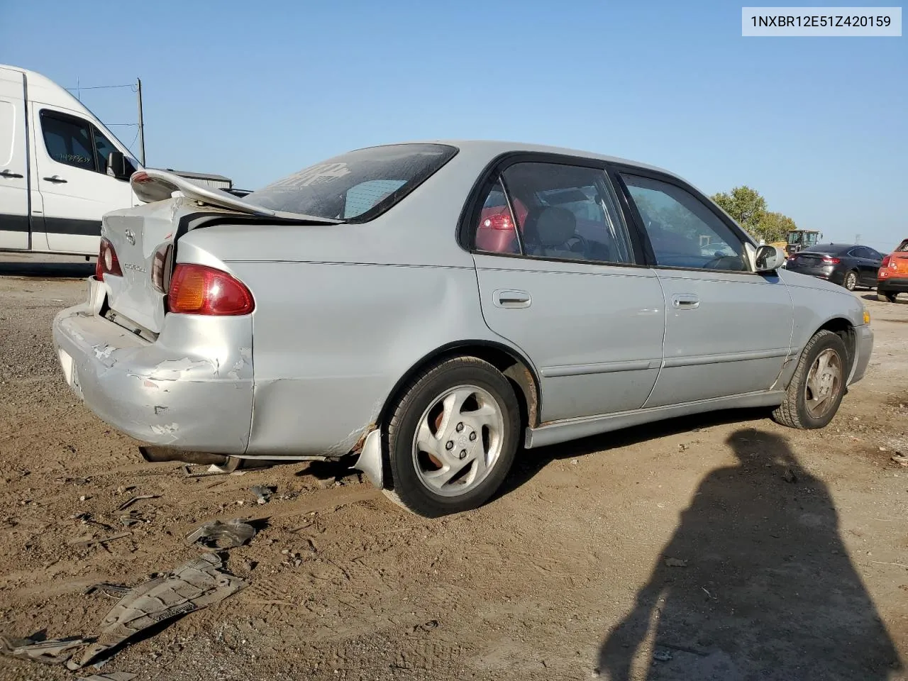 2001 Toyota Corolla Ce VIN: 1NXBR12E51Z420159 Lot: 75255444