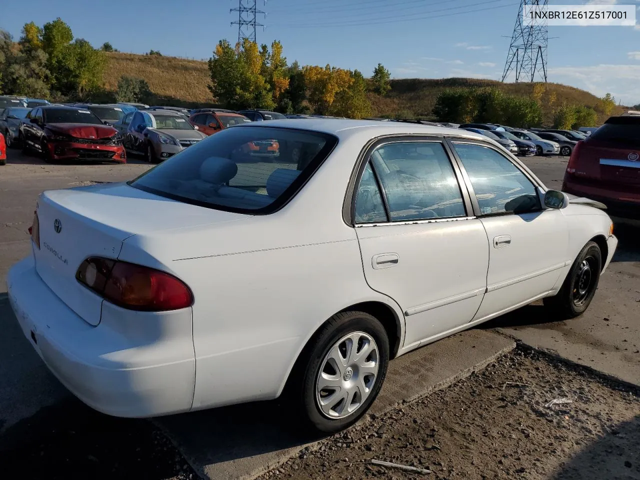 2001 Toyota Corolla Ce VIN: 1NXBR12E61Z517001 Lot: 75561114