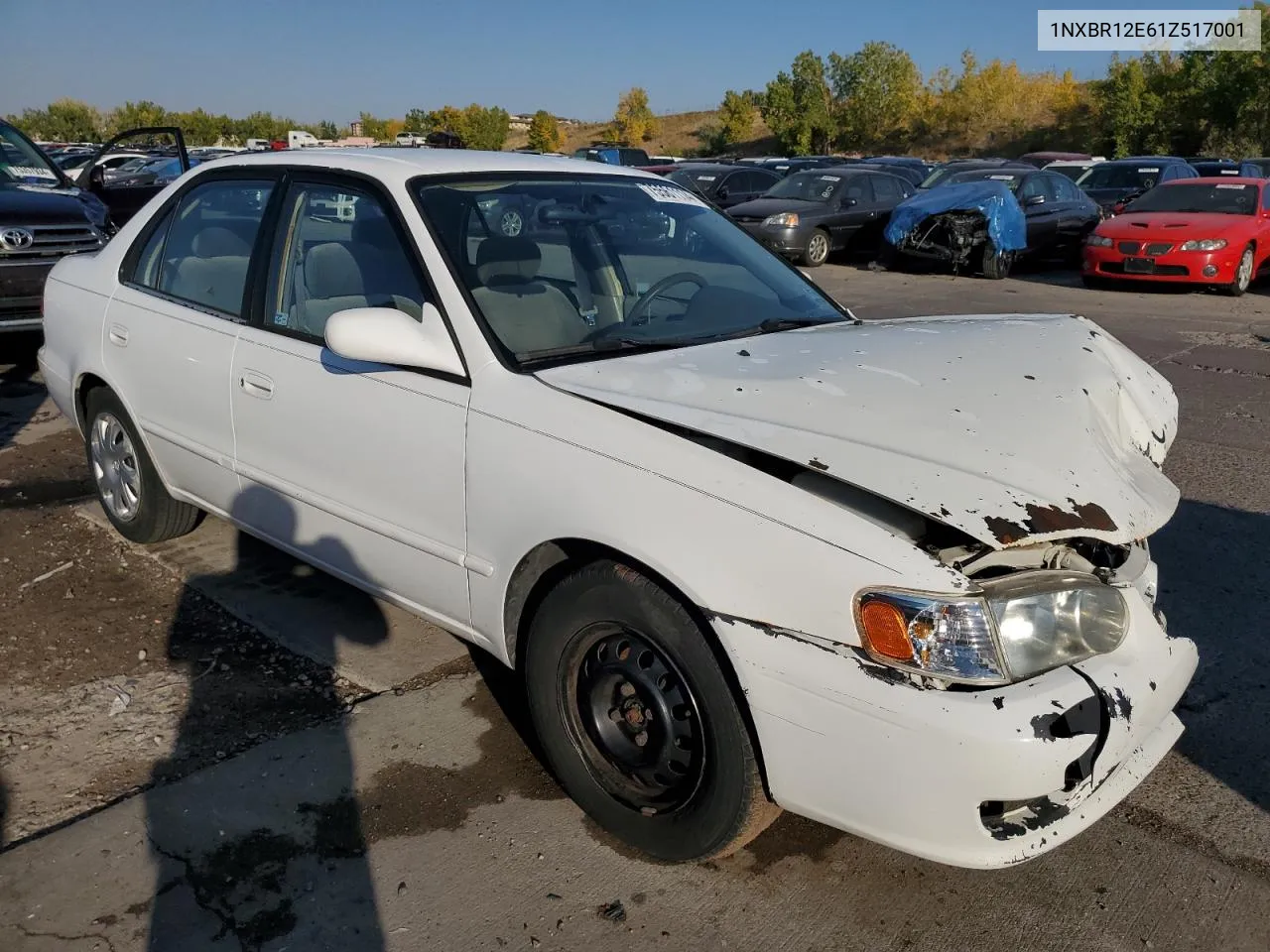 2001 Toyota Corolla Ce VIN: 1NXBR12E61Z517001 Lot: 75561114