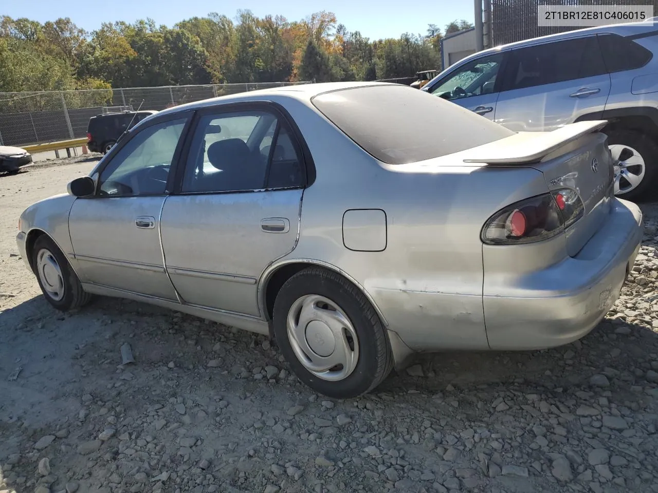 2001 Toyota Corolla Ce VIN: 2T1BR12E81C406015 Lot: 77086544