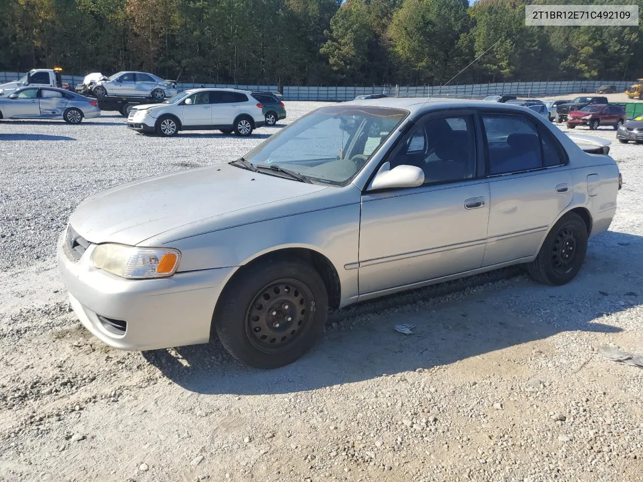 2001 Toyota Corolla Ce VIN: 2T1BR12E71C492109 Lot: 77352304