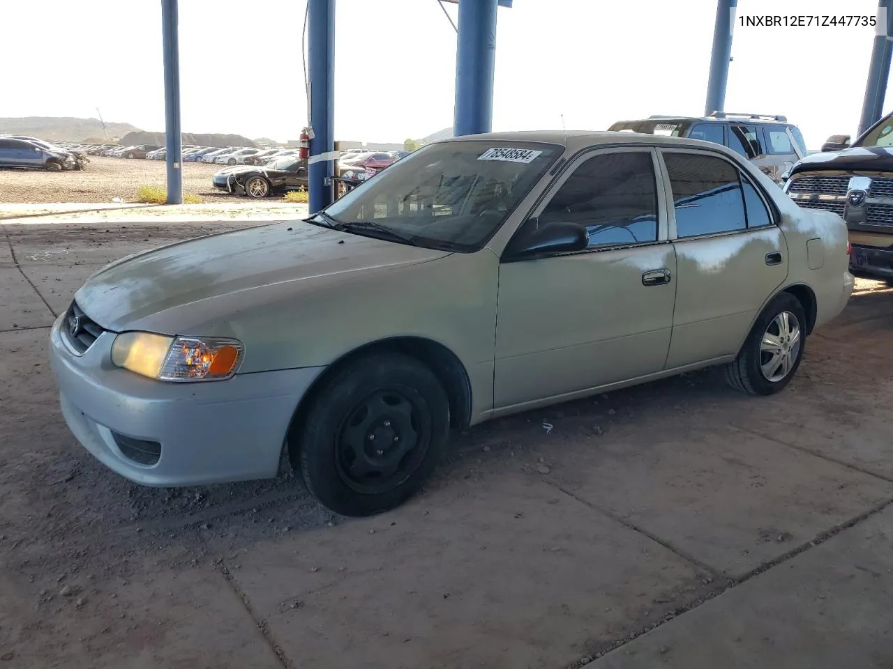 2001 Toyota Corolla Ce VIN: 1NXBR12E71Z447735 Lot: 78548584