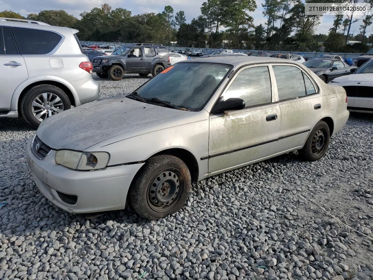 2001 Toyota Corolla Ce VIN: 2T1BR12E81C420500 Lot: 78747564