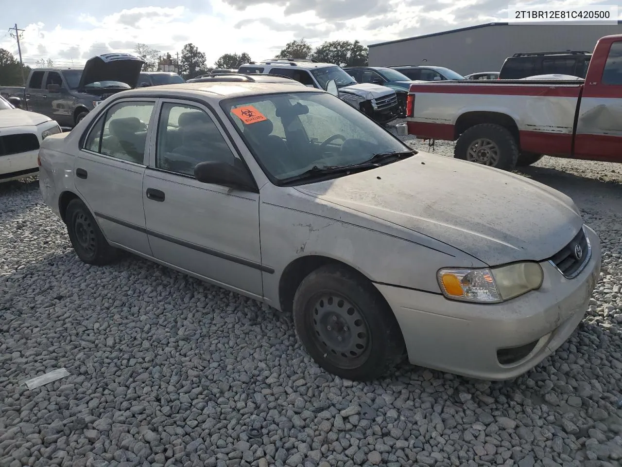 2001 Toyota Corolla Ce VIN: 2T1BR12E81C420500 Lot: 78747564