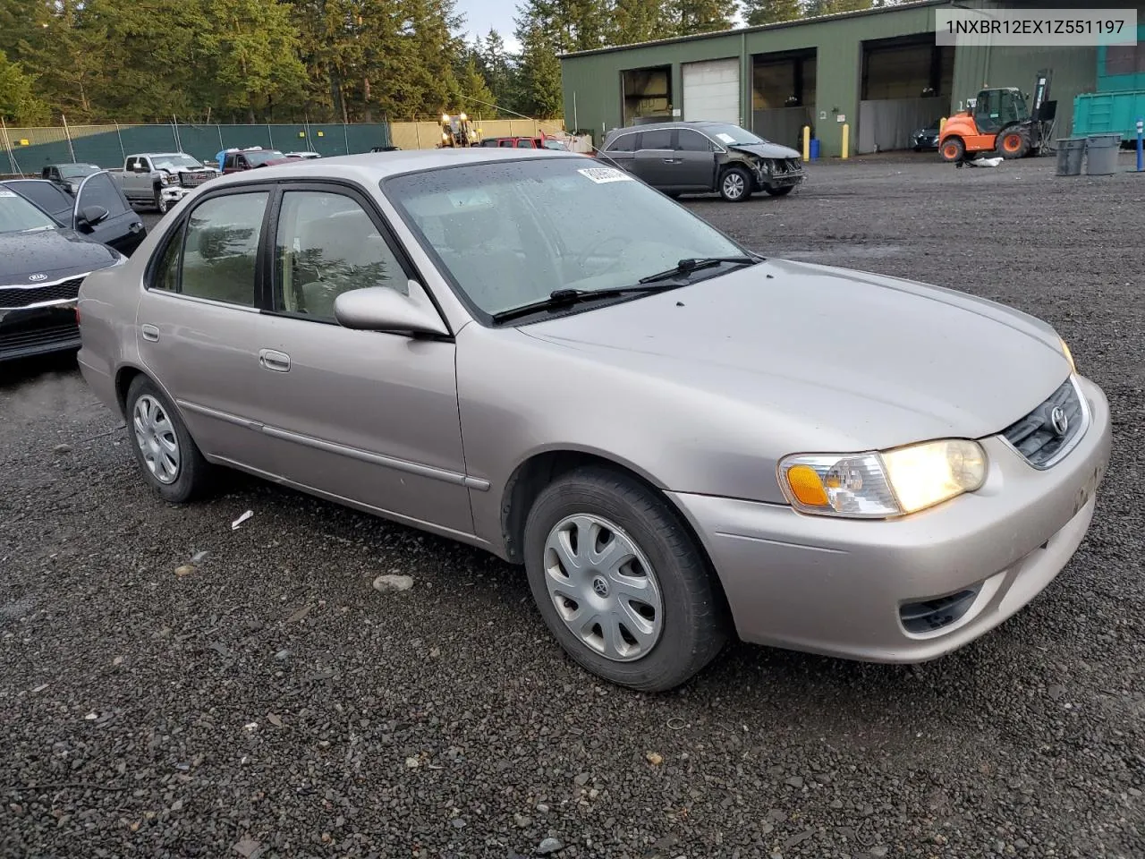 2001 Toyota Corolla Ce VIN: 1NXBR12EX1Z551197 Lot: 80996734