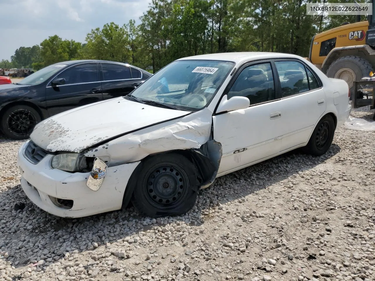 2002 Toyota Corolla Ce VIN: 1NXBR12E02Z622649 Lot: 66075964